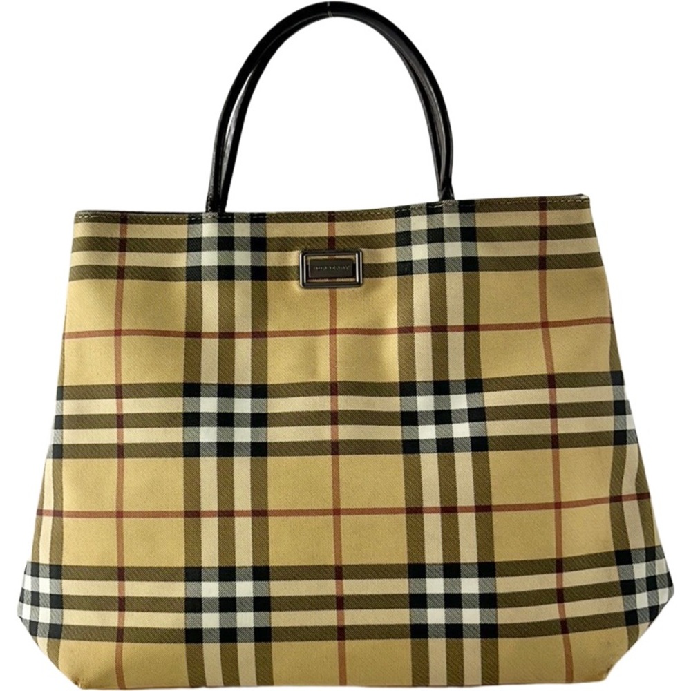 Burberry Nova Check Canvas Handbag Beige